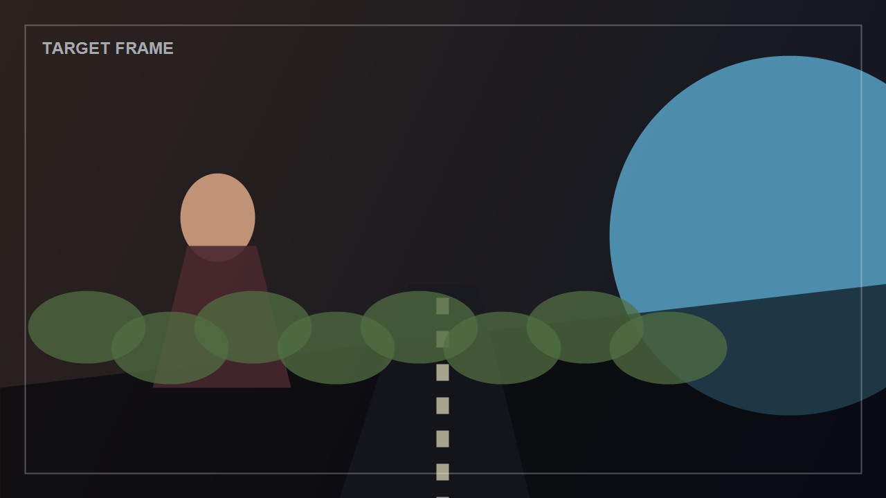 Example target still for CineGrade